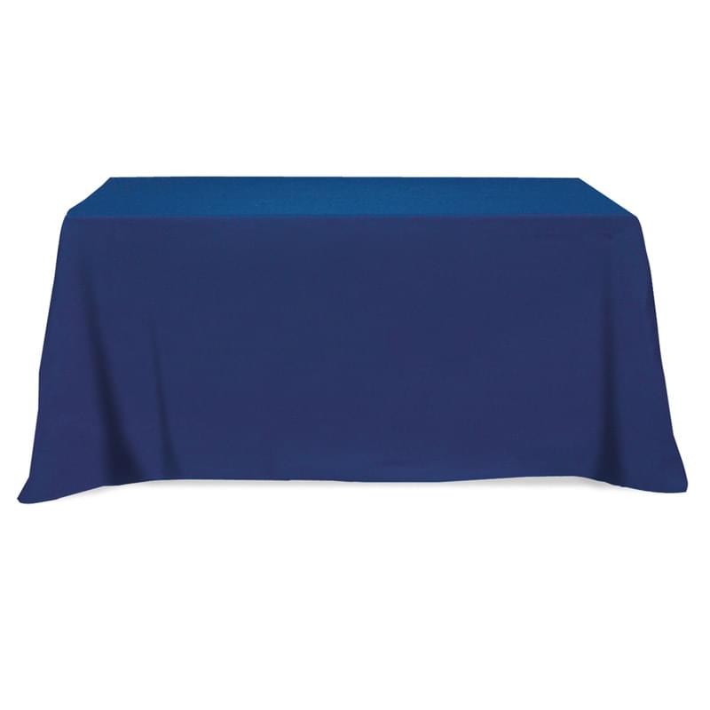 Flat Poly/Cotton 3-sided Table Cover - fits 8' standard table