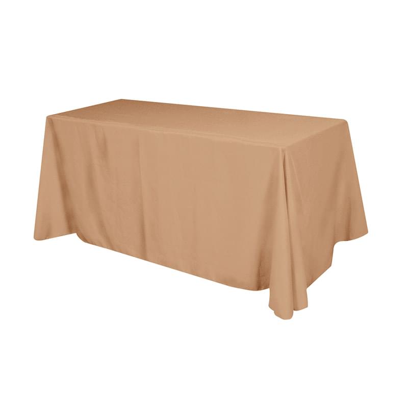 Flat 3-sided Table Cover - fits 6' standard table (100% Polyester)