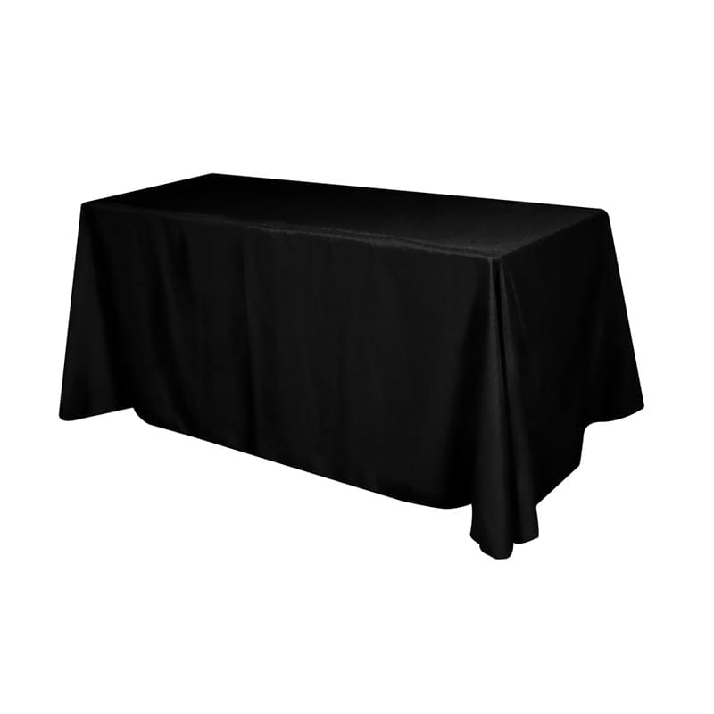 Flat 3-sided Table Cover - fits 6' standard table (100% Polyester)