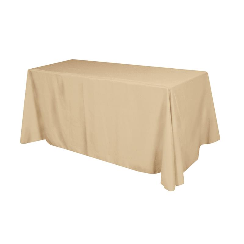Flat 3-sided Table Cover - fits 6' standard table (100% Polyester)