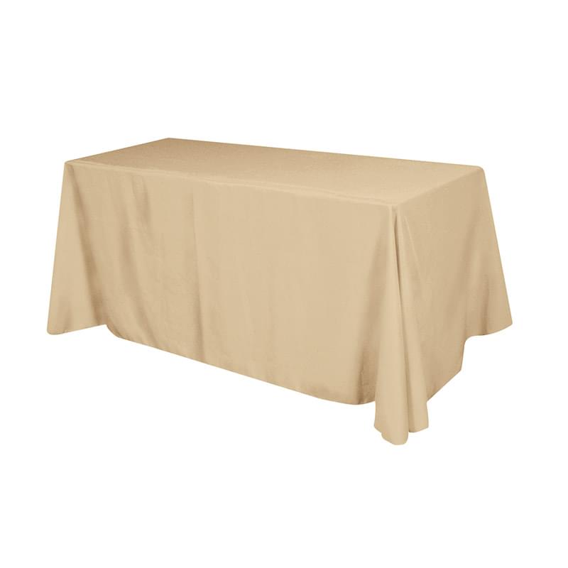 Flat Polyester 3-sided Table Cover - fits 8' standard table