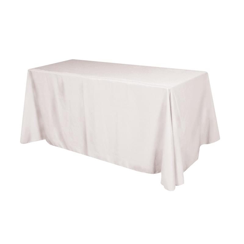 Flat Polyester 4-sided Table Cover - fits 6' standard table