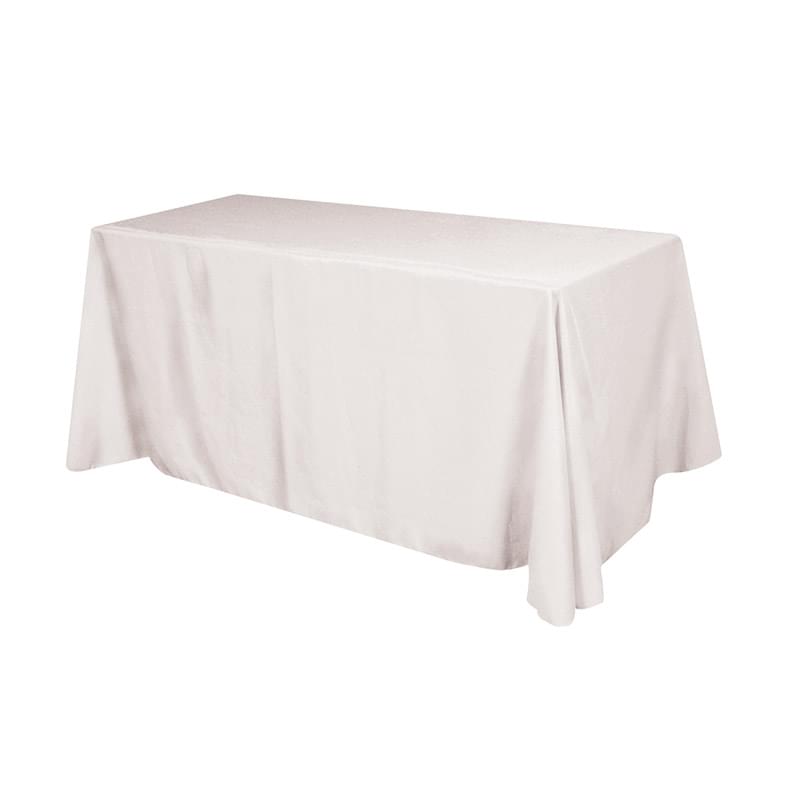 Flat Polyester 3-sided Table Cover - fits 8' standard table