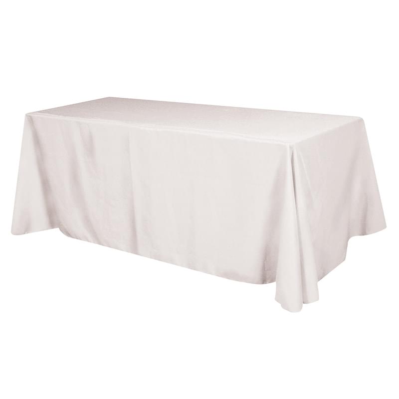 Flat 4-sided Table Cover - fits 8' standard table (100% Polyester)