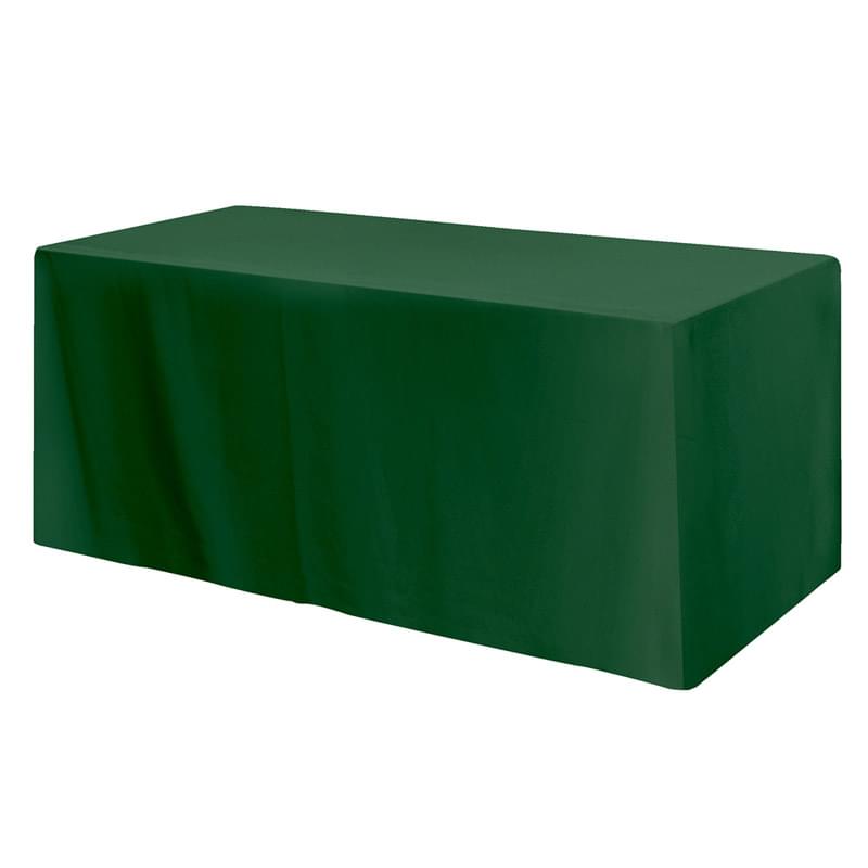 Fitted Poly/Cotton 3-sided Table Cover - fits 6' standard table