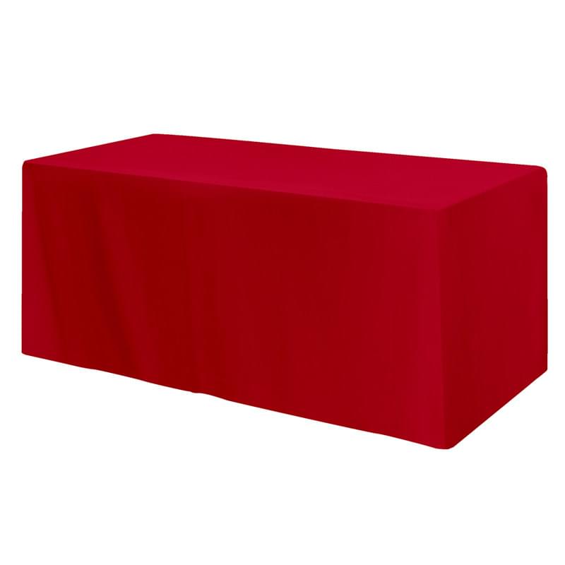 Fitted Poly/Cotton 3-sided Table Cover - fits 8' standard table