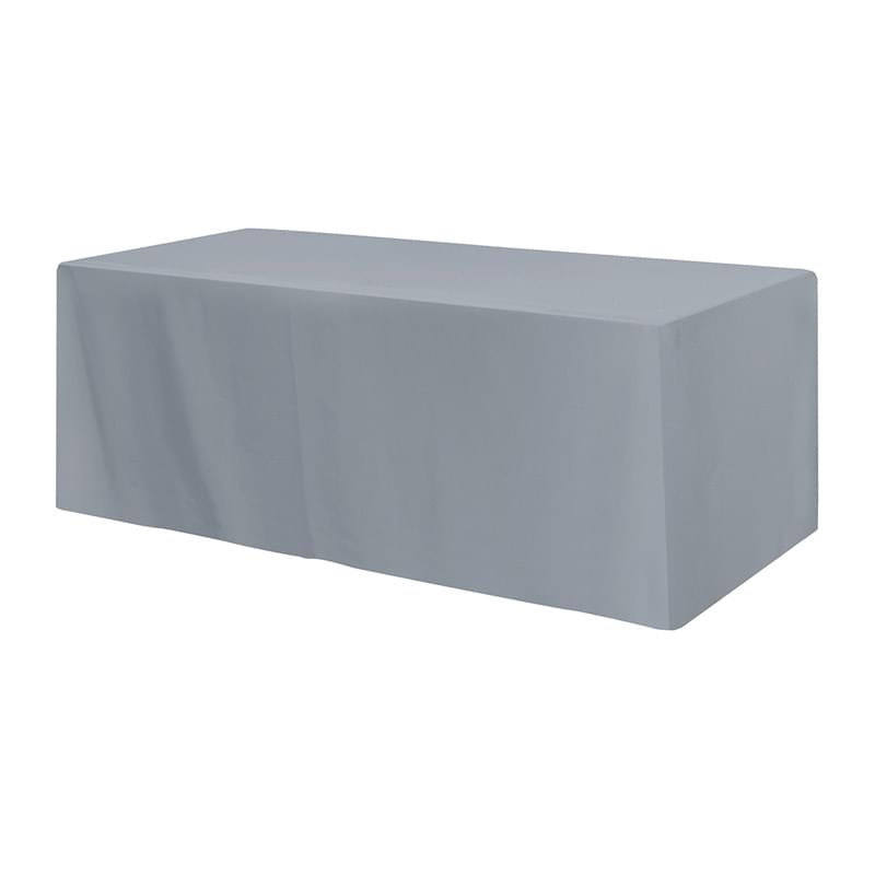 Fitted Poly/Cotton 4-sided Table Cover - fits 8' standard table