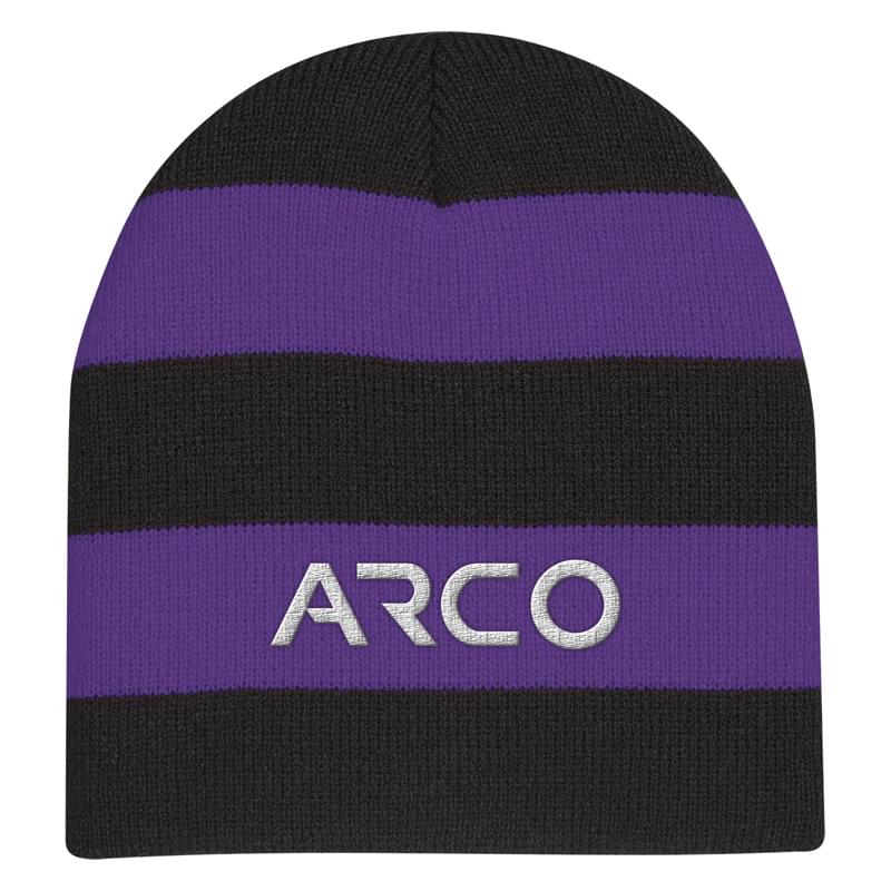Rugby Stripe Knit Beanie