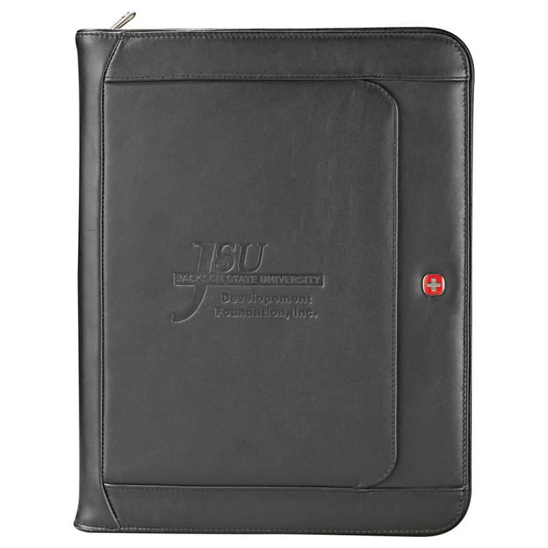 Wenger Exec Leather Zippered Padfolio Bundle Set