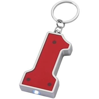 #1 Shape Led Key Chain