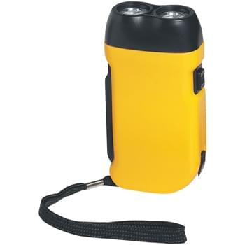 Hand Squeeze Flashlight With Wrist Band
