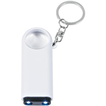 Magnifier And LED Light Key Chain