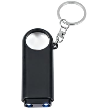 Magnifier And LED Light Key Chain