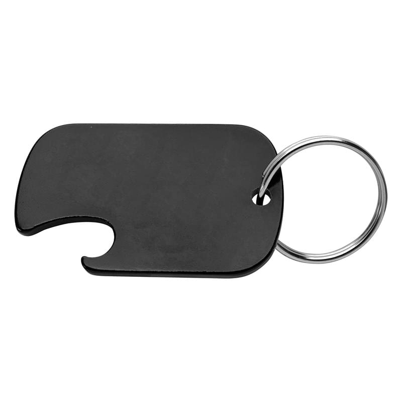 Dog Tag Bottle Opener Key Ring
