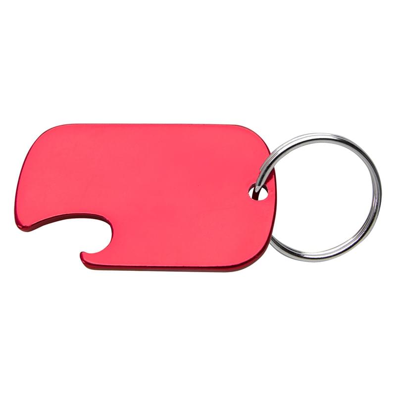 Dog Tag Bottle Opener Key Ring