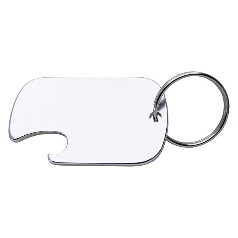 Dog Tag Bottle Opener Key Ring