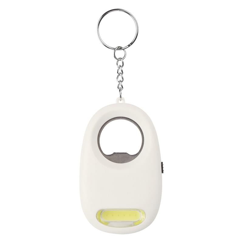 COB Light Key Chain With Bottle Opener
