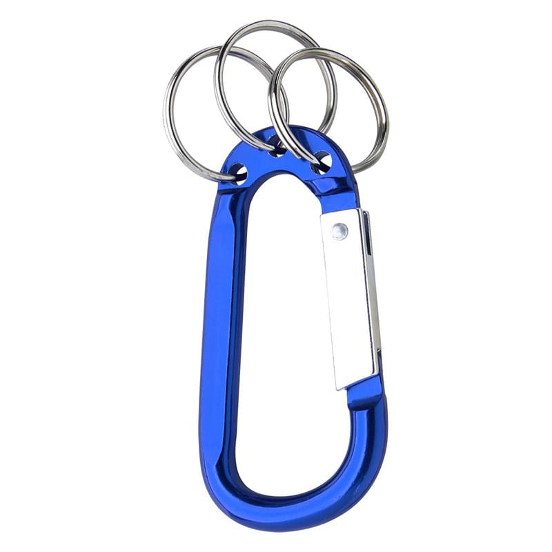 8mm Carabiner With Triple Split Ring