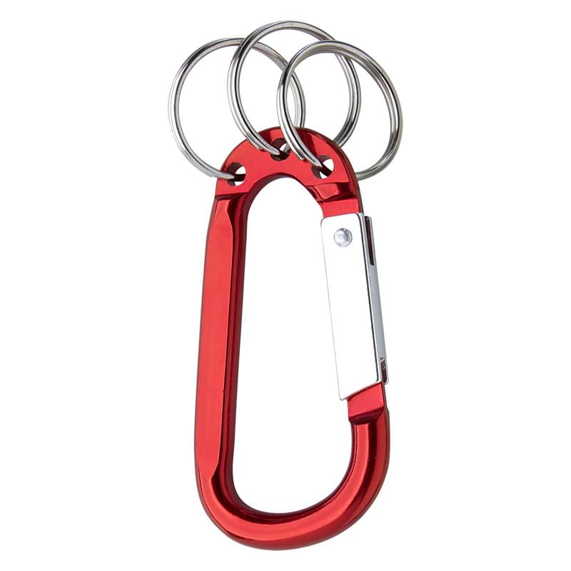 8mm Carabiner With Triple Split Ring