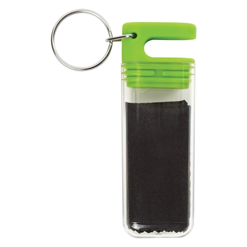 Cleaning Cloth/Phone Stand Key Tag