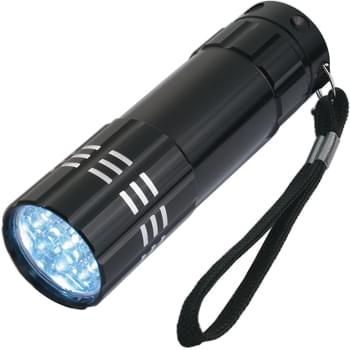 Aluminum LED Flashlight With Strap