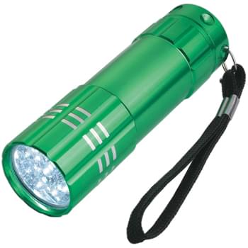 Aluminum LED Flashlight With Strap