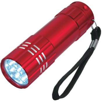 Aluminum LED Flashlight With Strap