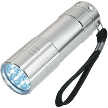 Aluminum LED Flashlight With Strap