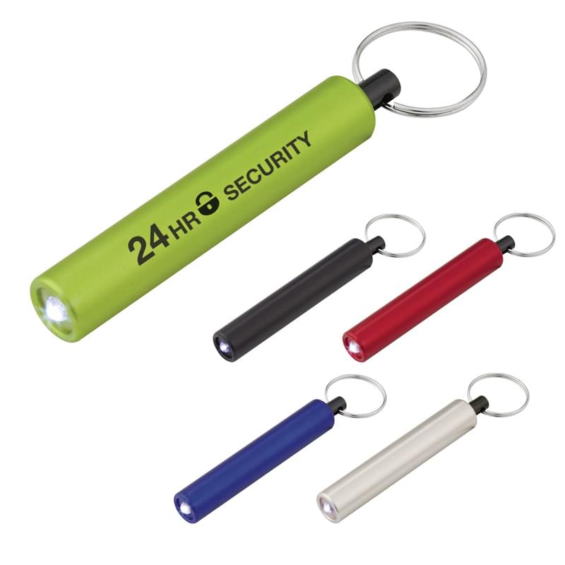 Mini Cylinder LED Flashlight Key Tag