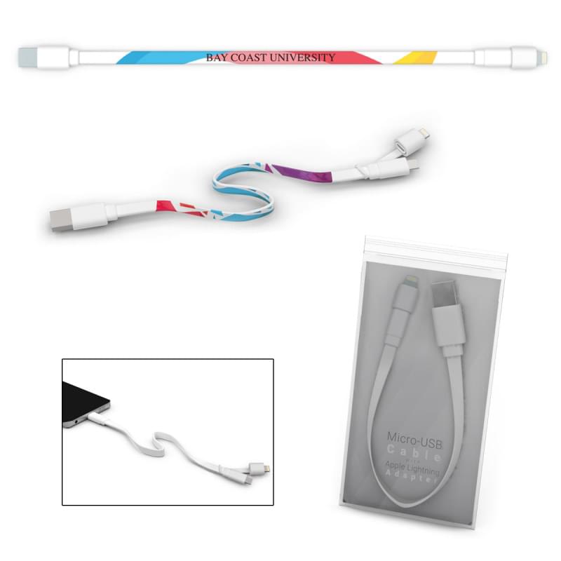 Branded Micro USB Cable With MFi Adapter TwinTip