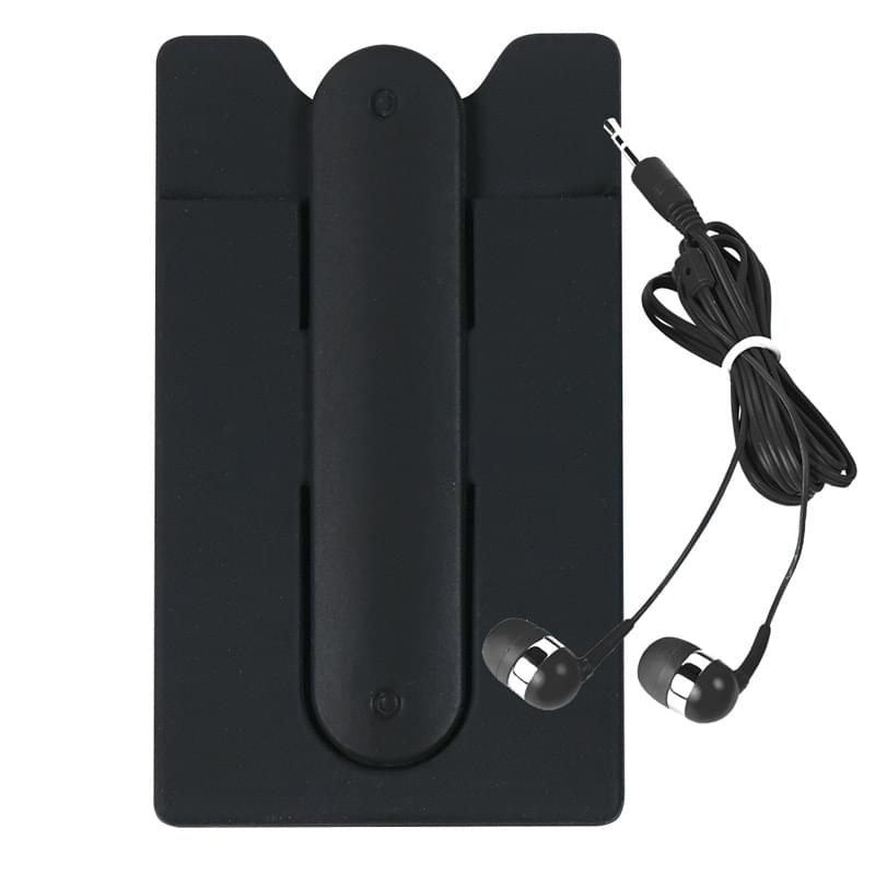 Phone Wallet With Earbuds