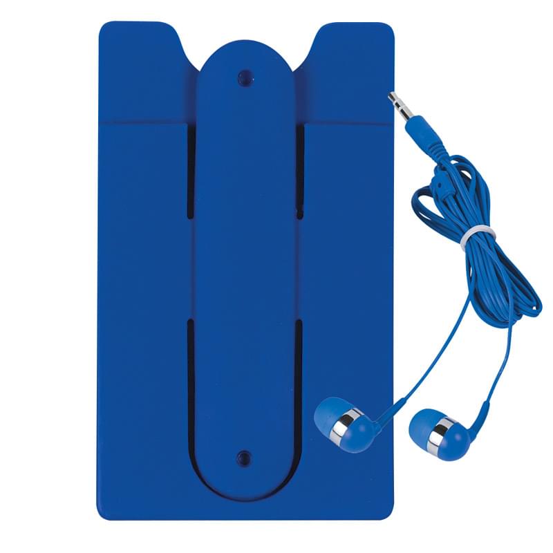 Phone Wallet With Earbuds