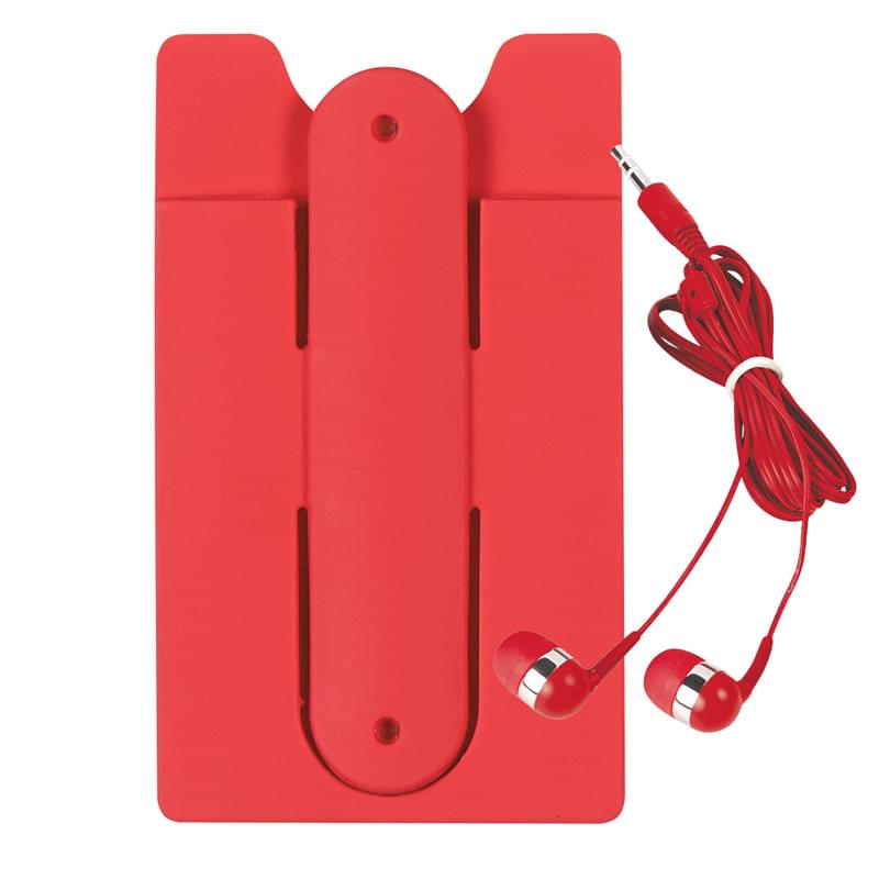 Phone Wallet With Earbuds