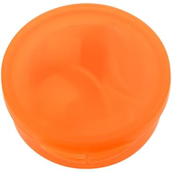 Ear Buds In Round Plastic Case
