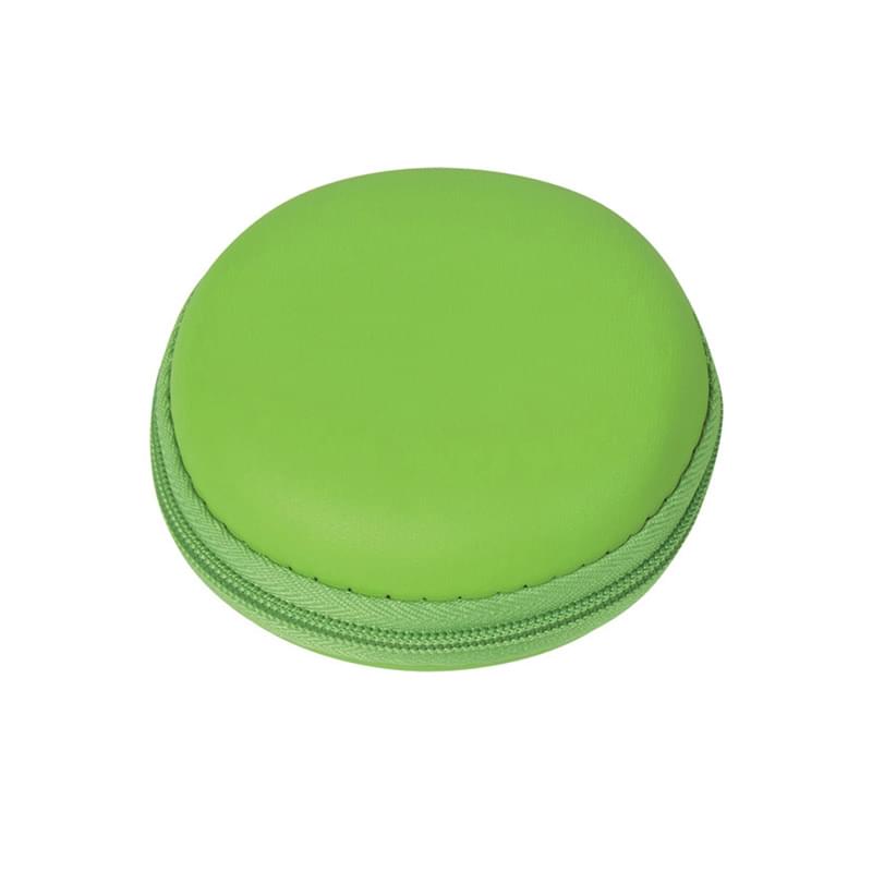 Round Zippered Electronics Travel Case