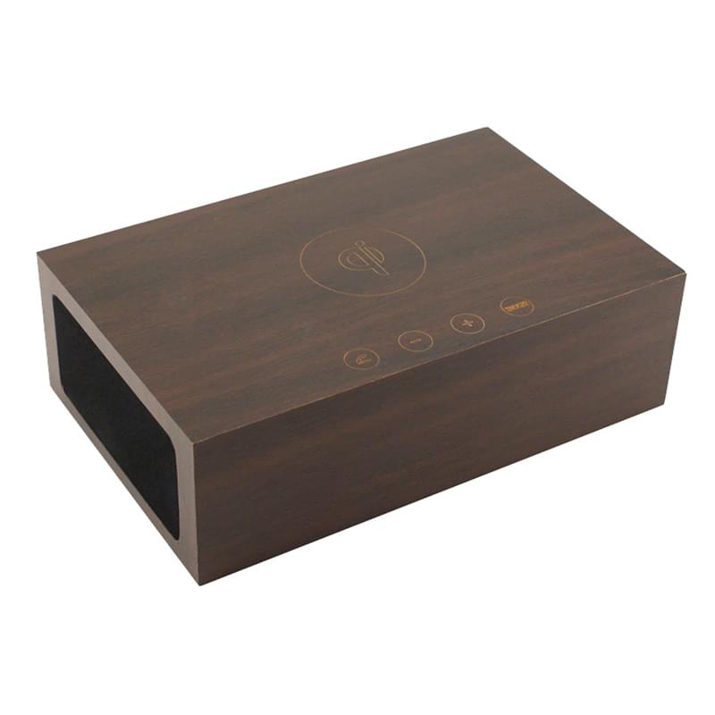 BlueSequoia Alarm Clock With Qi Charging Station And Wireless Speaker