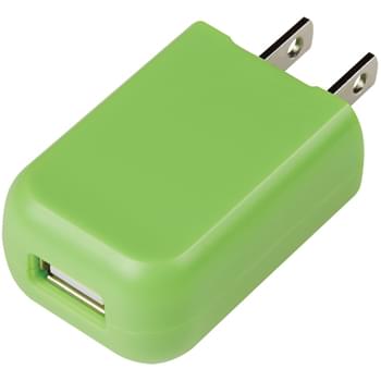 Rectangular UL Listed USB A/C Adapter