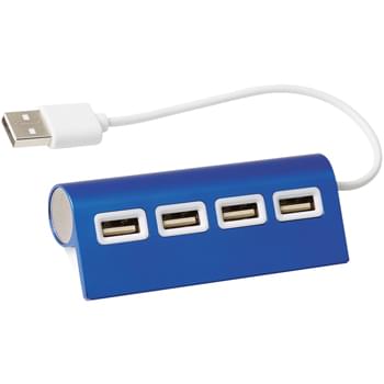 4-Port Aluminum Wave USB Hub