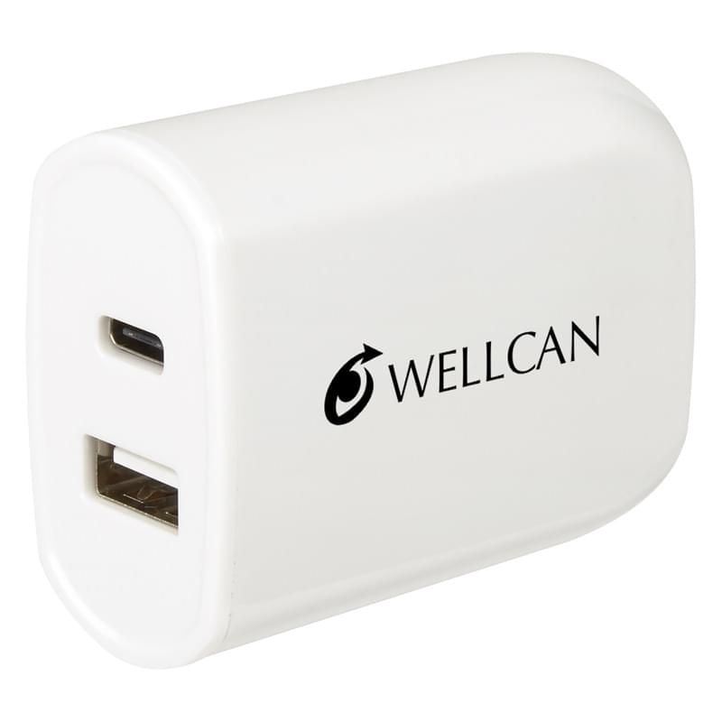 UL Listed 2-In-1 USB Type-C Wall Adapter