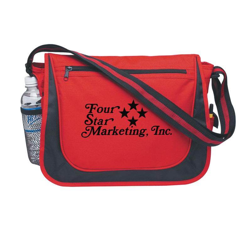 Messenger Bag With Matching Striped Handle