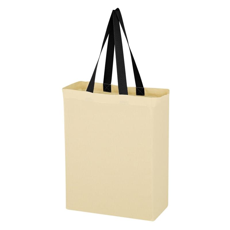 Natural Cotton Canvas Grocery Tote Bag