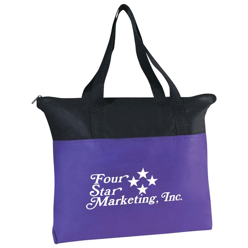 Non-Woven Zippered Tote Bag