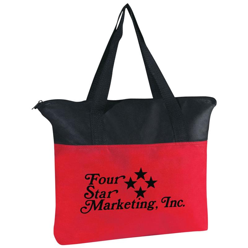 Non-Woven Zippered Tote Bag