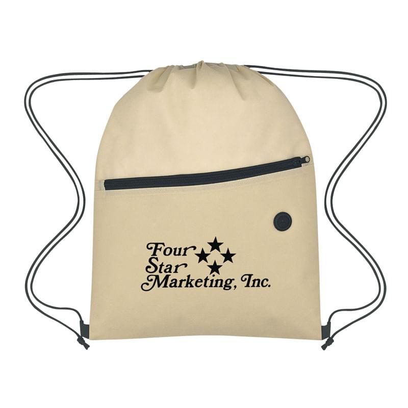 Non-Woven Sports Pack With Front Zipper