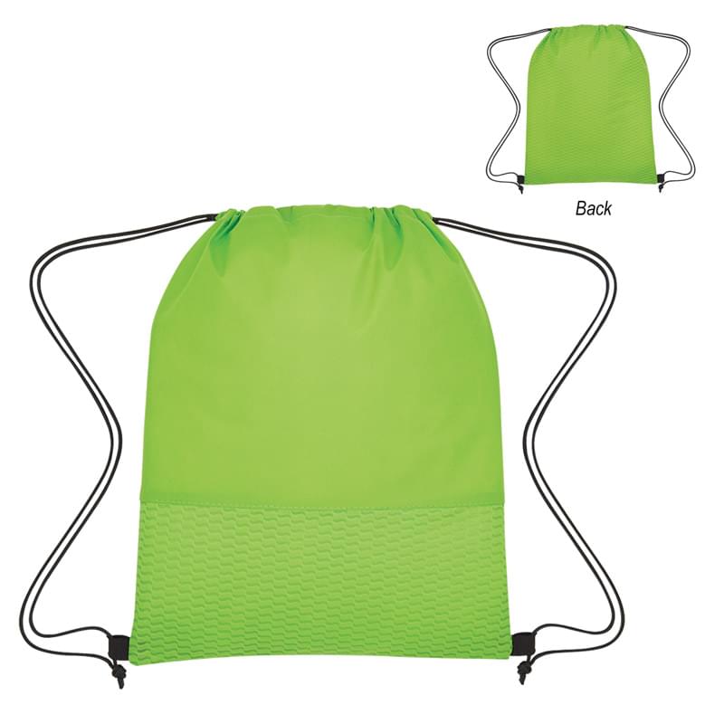 Non-Woven Wave Design Drawstring Bag