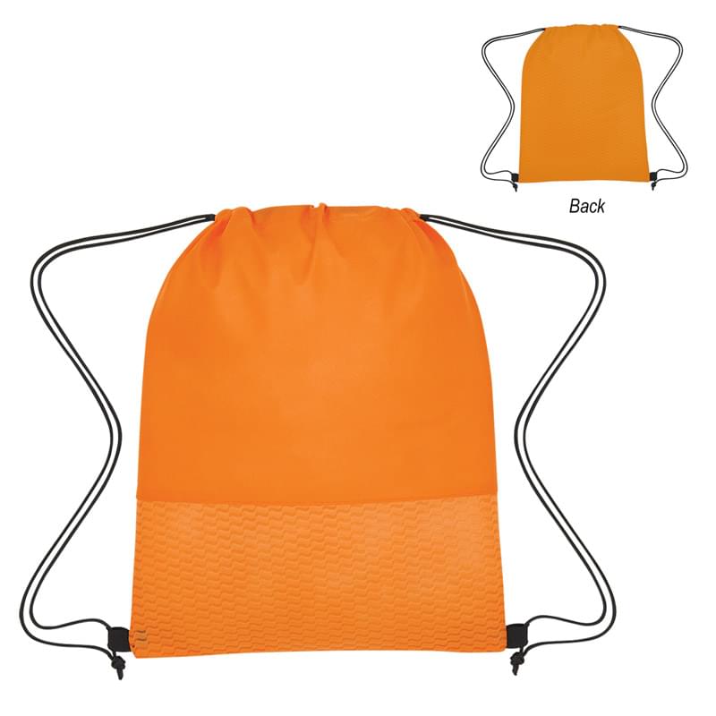 Non-Woven Wave Design Drawstring Bag