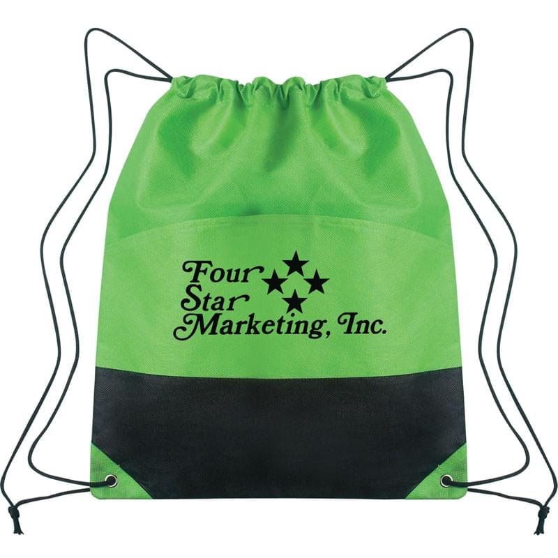 Non-Woven Two-Tone Drawstring Sports Pack