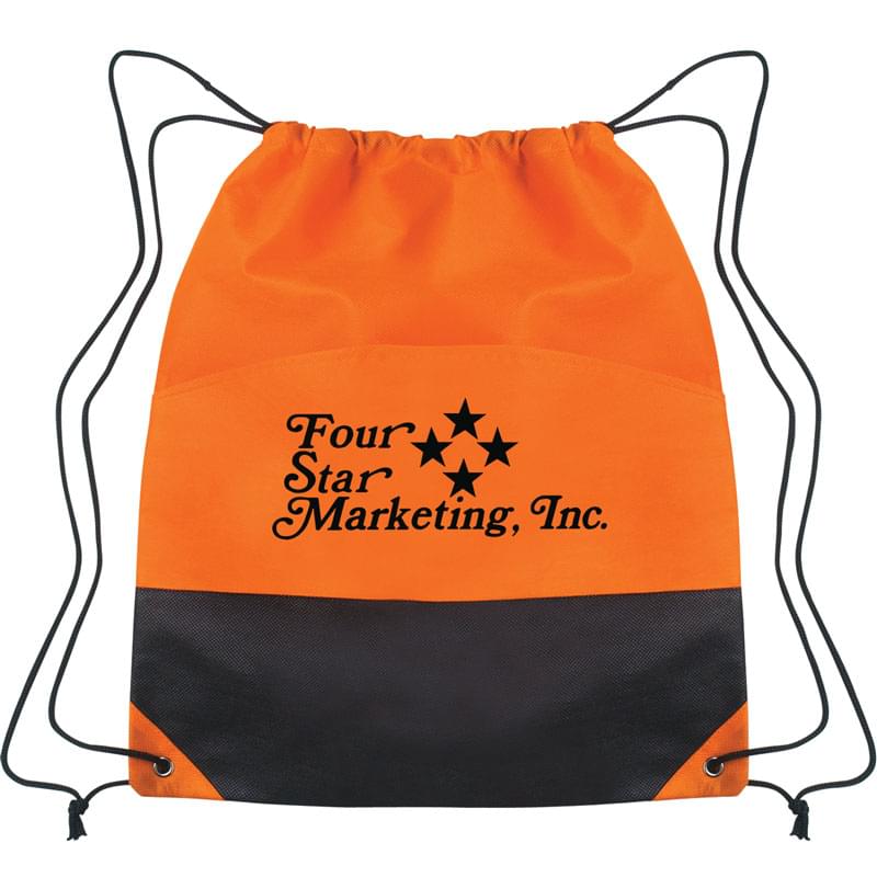 Non-Woven Two-Tone Drawstring Sports Pack