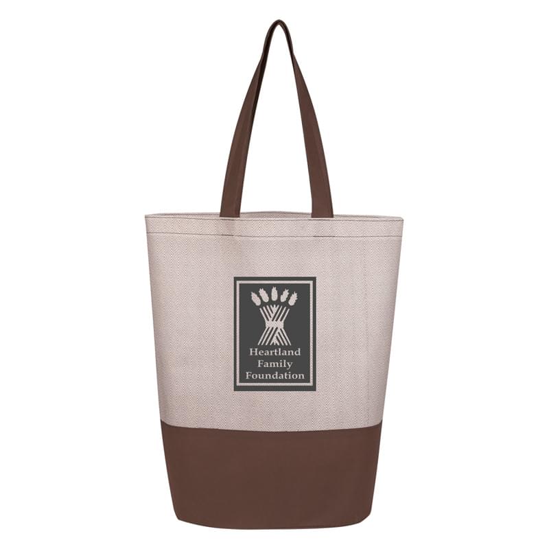 Herringbone Non-Woven Tote Bag