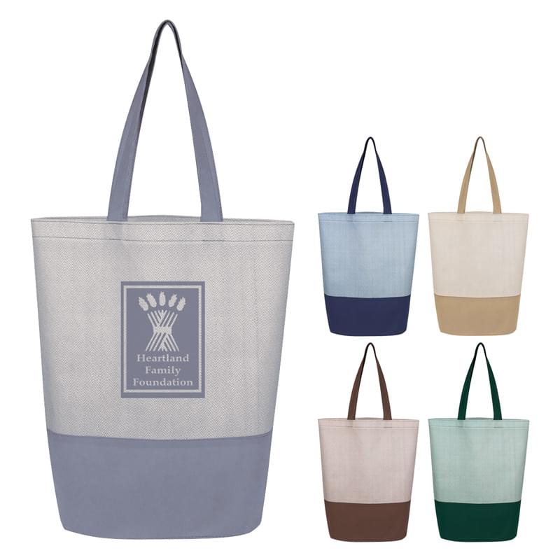 Herringbone Non-Woven Tote Bag